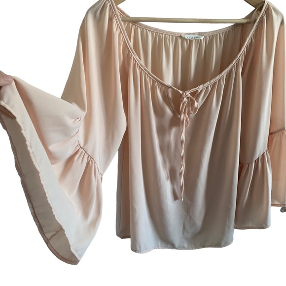 Chelsea Tops - Chelsea Pink Flowy Blouse